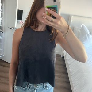 Aritzia Wilfred Tank Top - Flowy Dark Grey